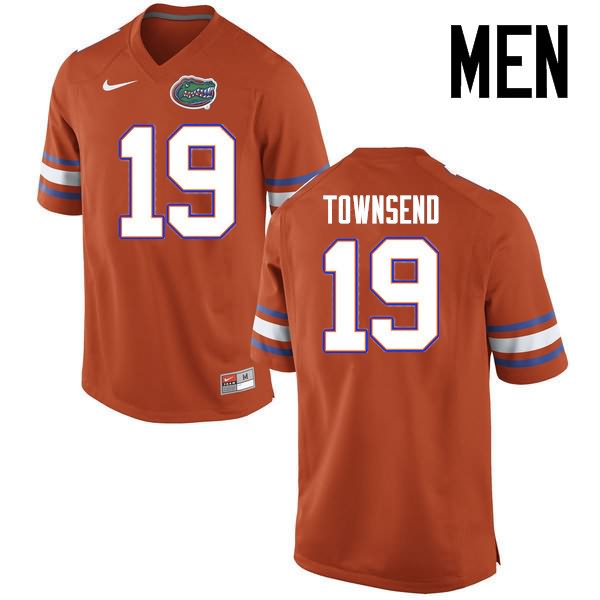 Men's NCAA Florida Gators Johnny Townsend #19 Stitched Authentic Nike Orange College Football Jersey FRU5765YB